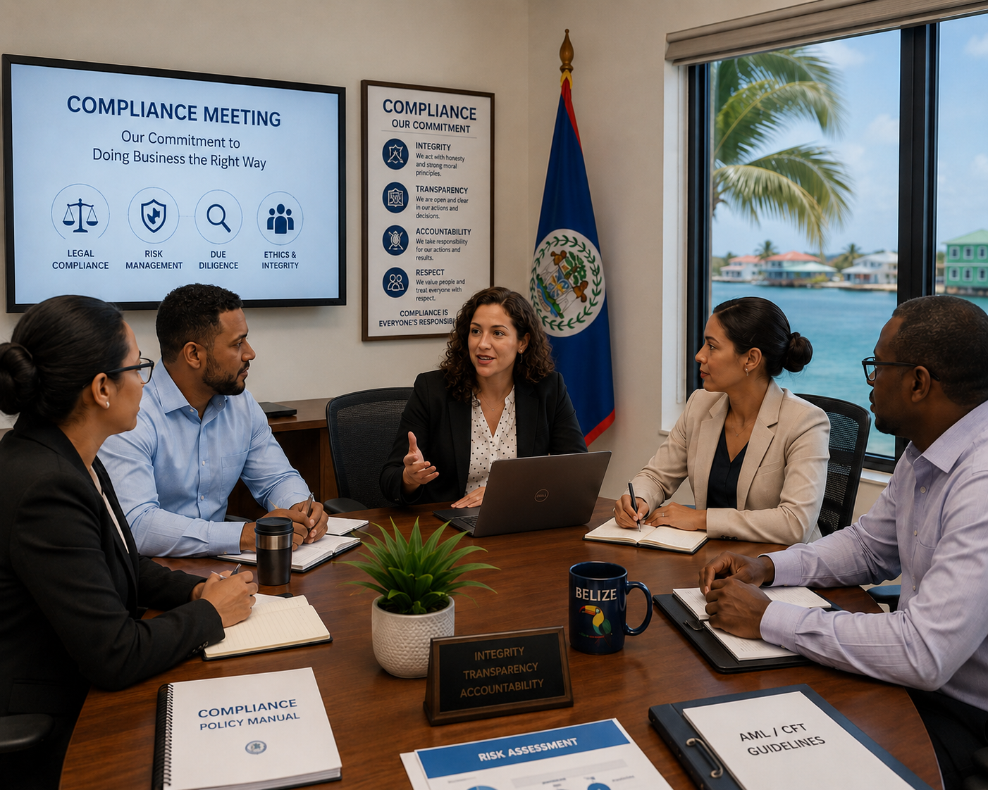 Compliance meeting in Belize